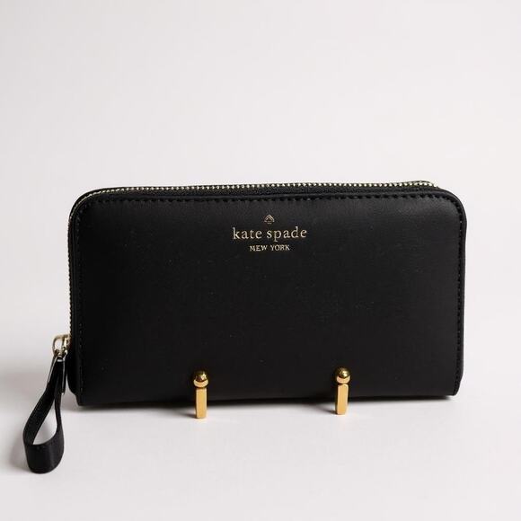 Kate Spade New York Large Continental Black Nylon full zip closure | NWT - Picture 1 of 11